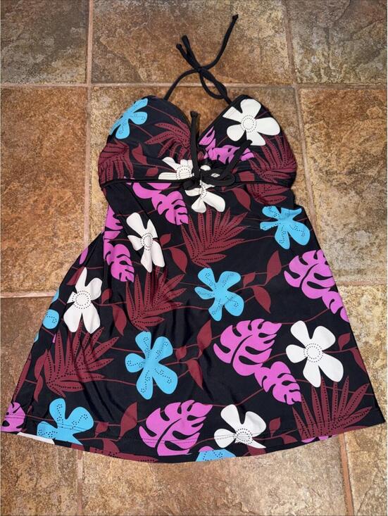 Other - Hawaii Five-O Womens Floral Tropical Tankini Top, Size M